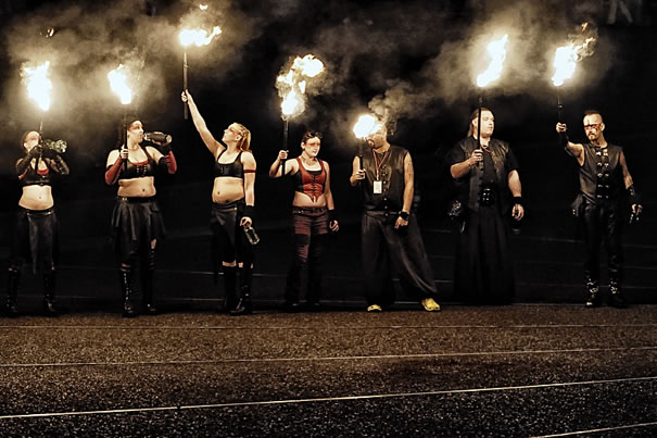 IGNITION performing at the Winter Solstice Fire Festival (photo: Rick Moss)